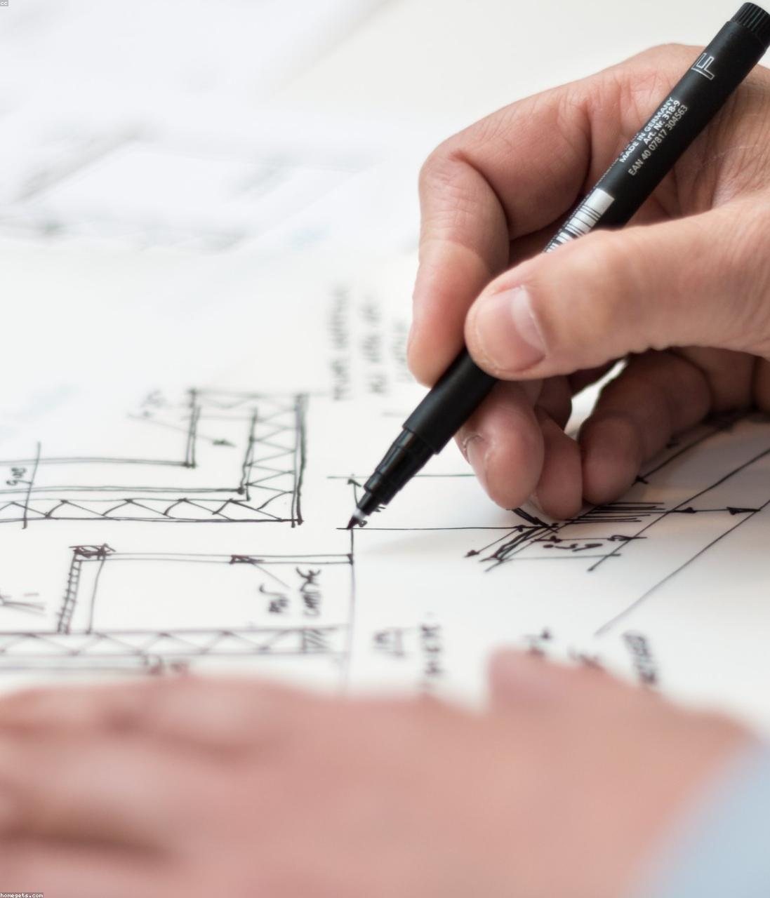Croqui à mão — o processo de desenho da Caiçara Studio