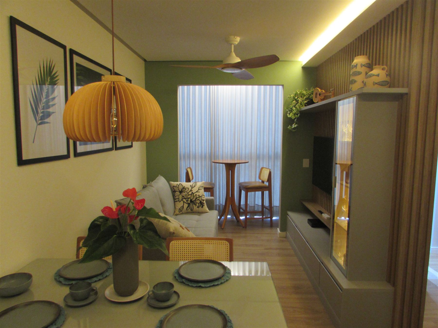 Apartamento RS — sala de estar e jantar