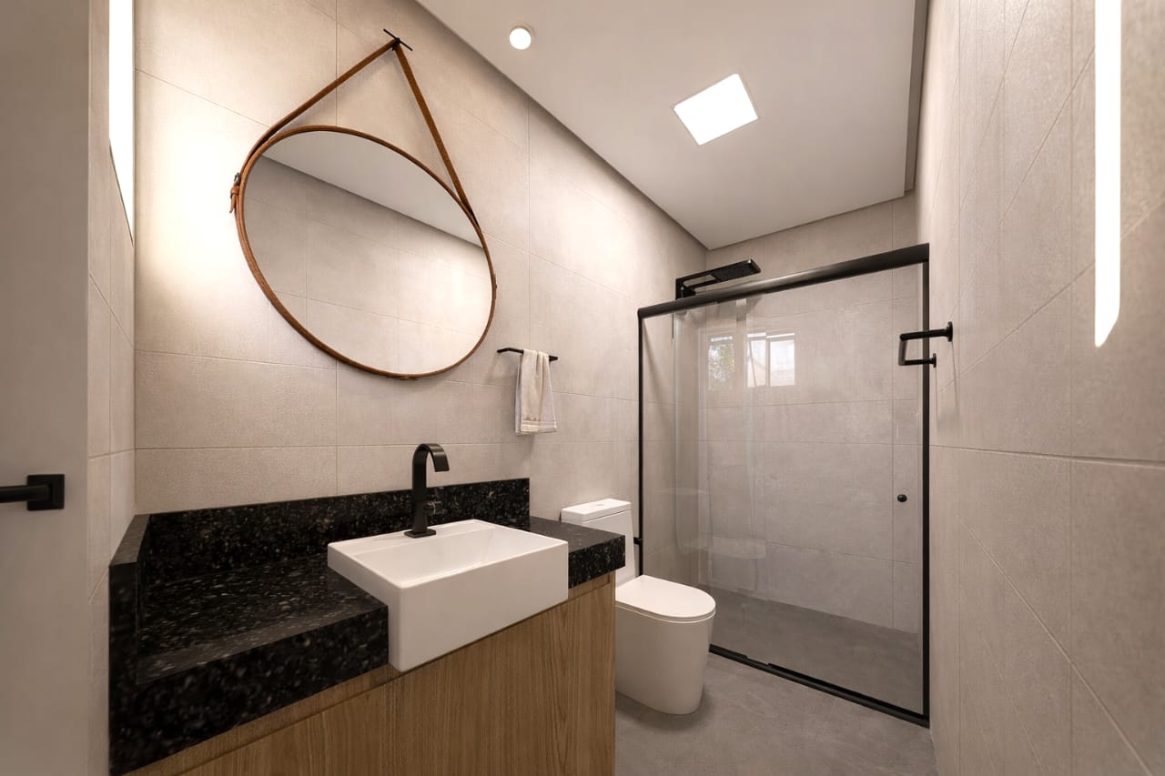 Casa Boiçucanga — lavabo social