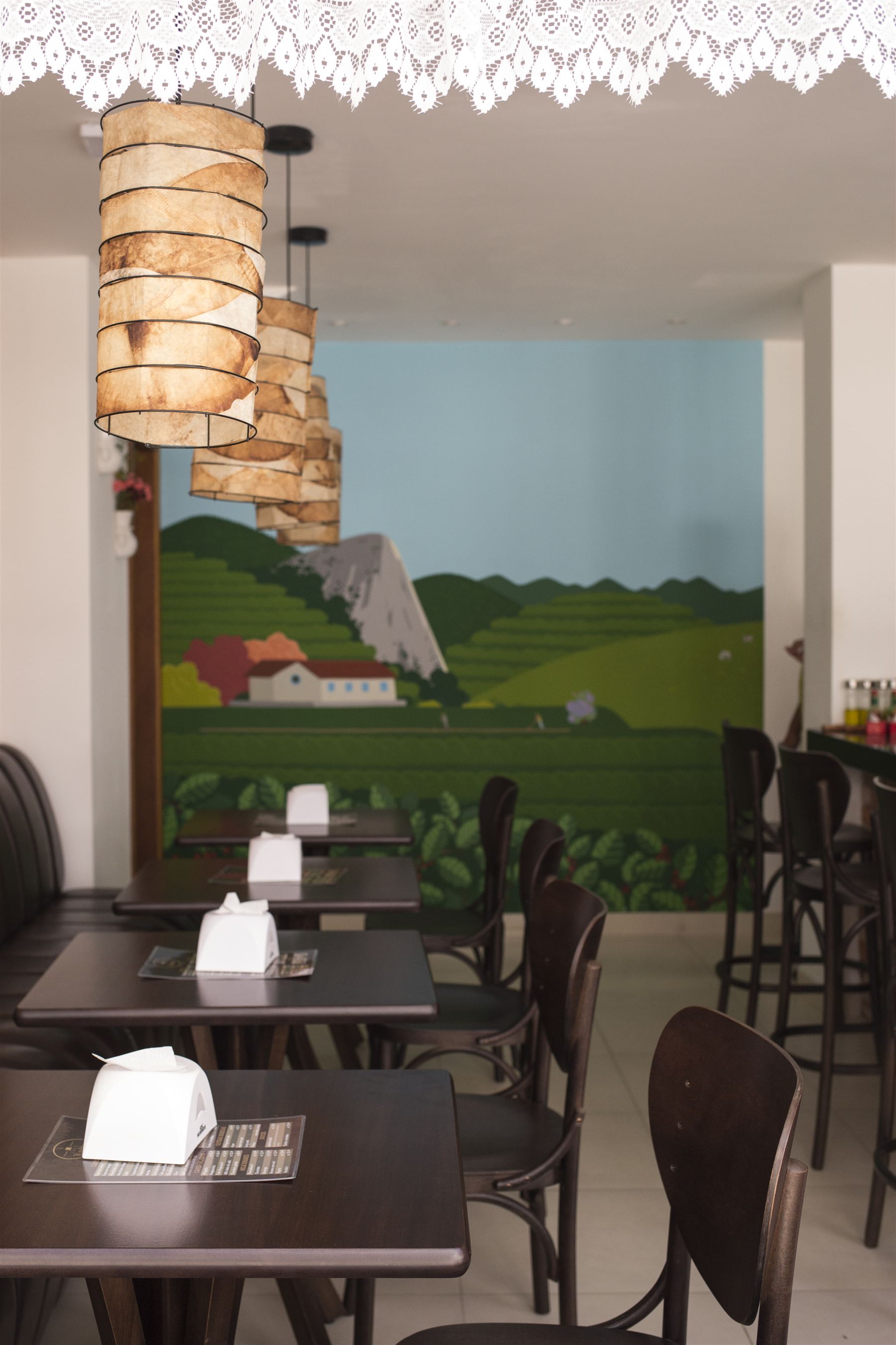Café Koehler — luminárias artesanais feitas de filtros de café reutilizados